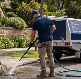 Root-damaged drain pipe in Turramurra